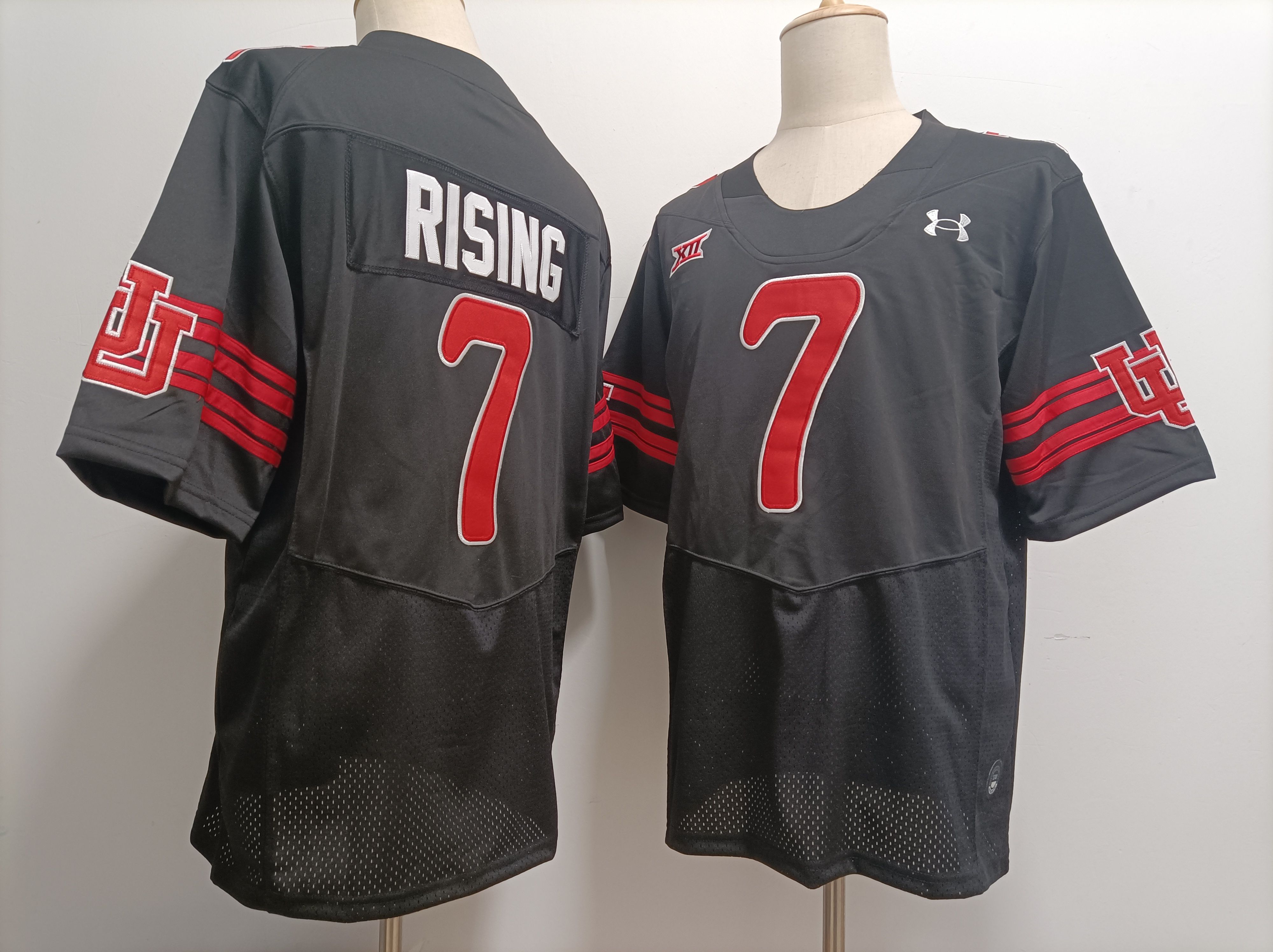 Men Utah Utes #7 Rising Black Elite 2025 NCAA Jersey->ncaa teams->NCAA Jersey